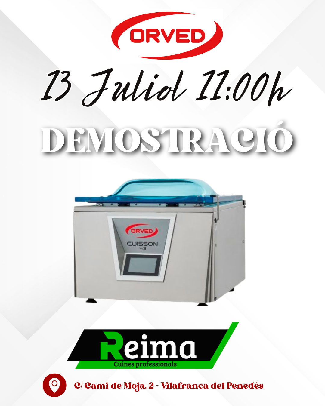 Formación ORVED. Máquinas de vacio...
